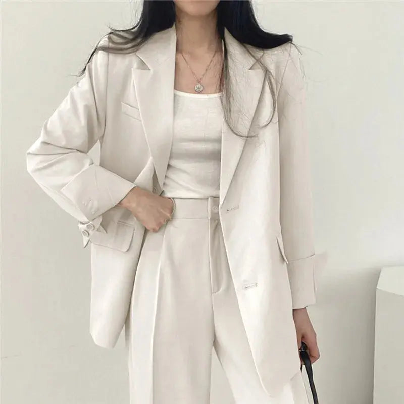Dames Blazer en Broek Co Ord Set