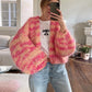 Renske Vest | Kleurrijk Patchwork Gebreid Vest