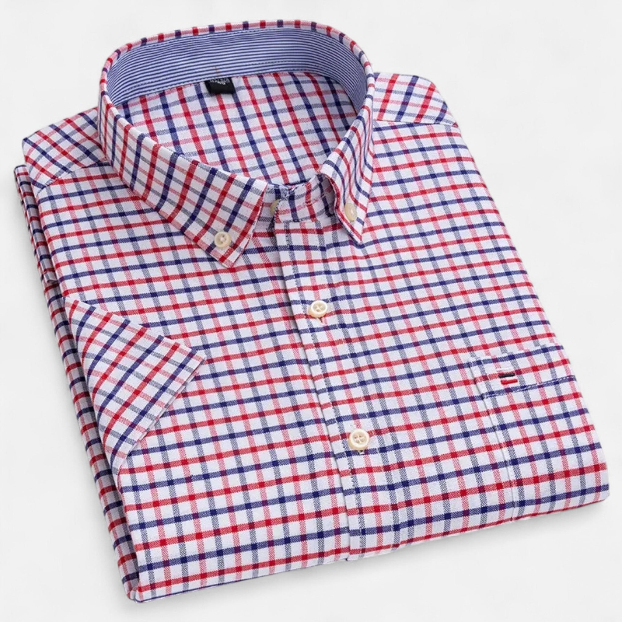 Heren Oxford Overhemd met Korte Mouwen Montarello