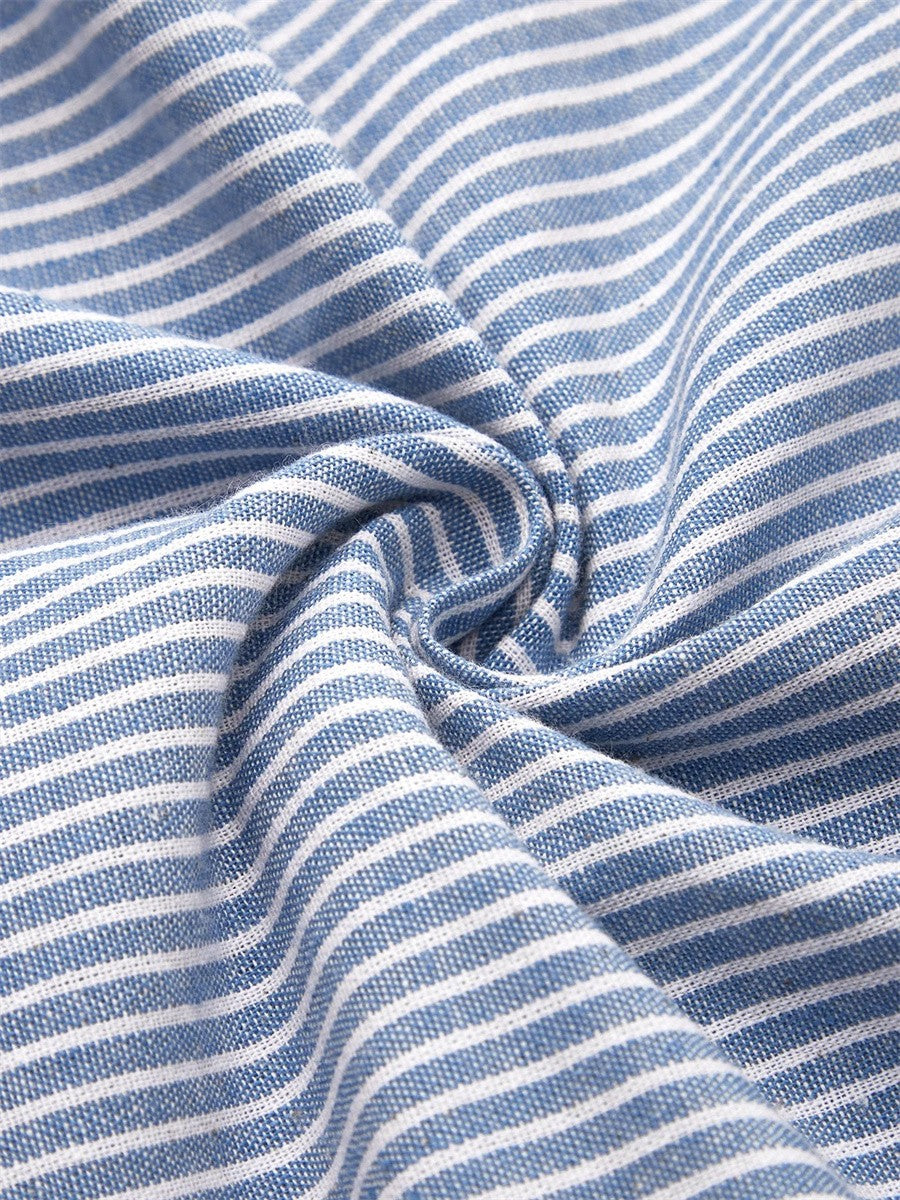 Women's Striped Summer Midi Dress