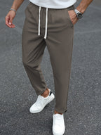 Heren Tapered Comfort Broek met Trekkoord Montarello