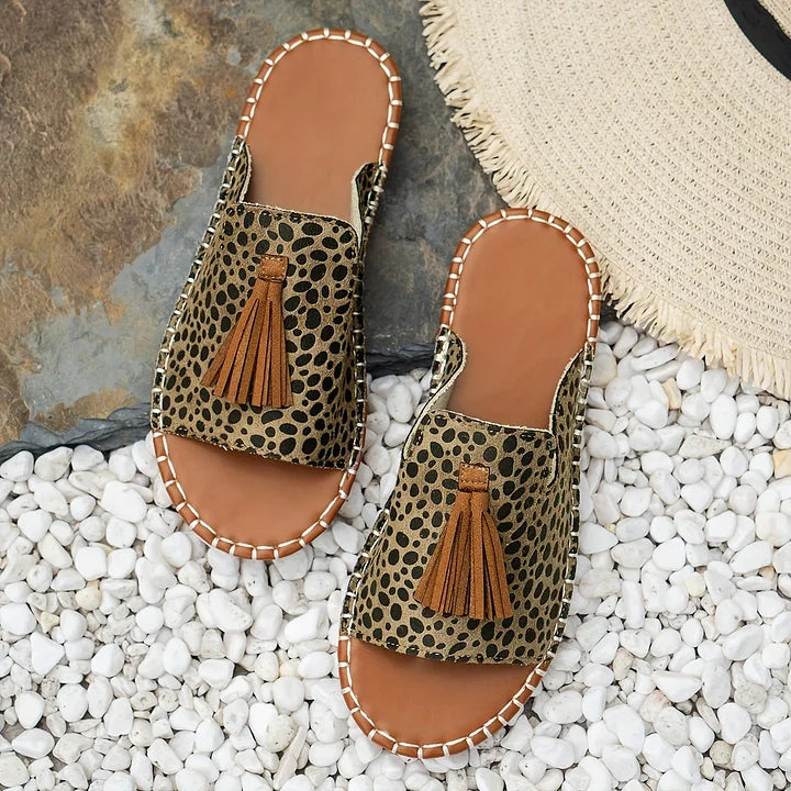 Women's Sandals | Open Toe Tassel Slide