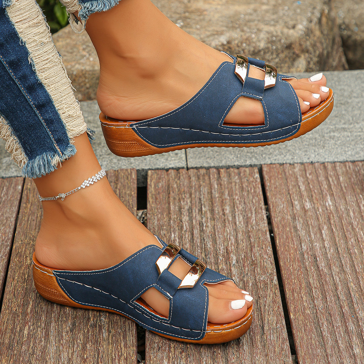 Dames Sandalen met Gesp en Demping