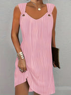 Dames Mouwloze Midi Jurk