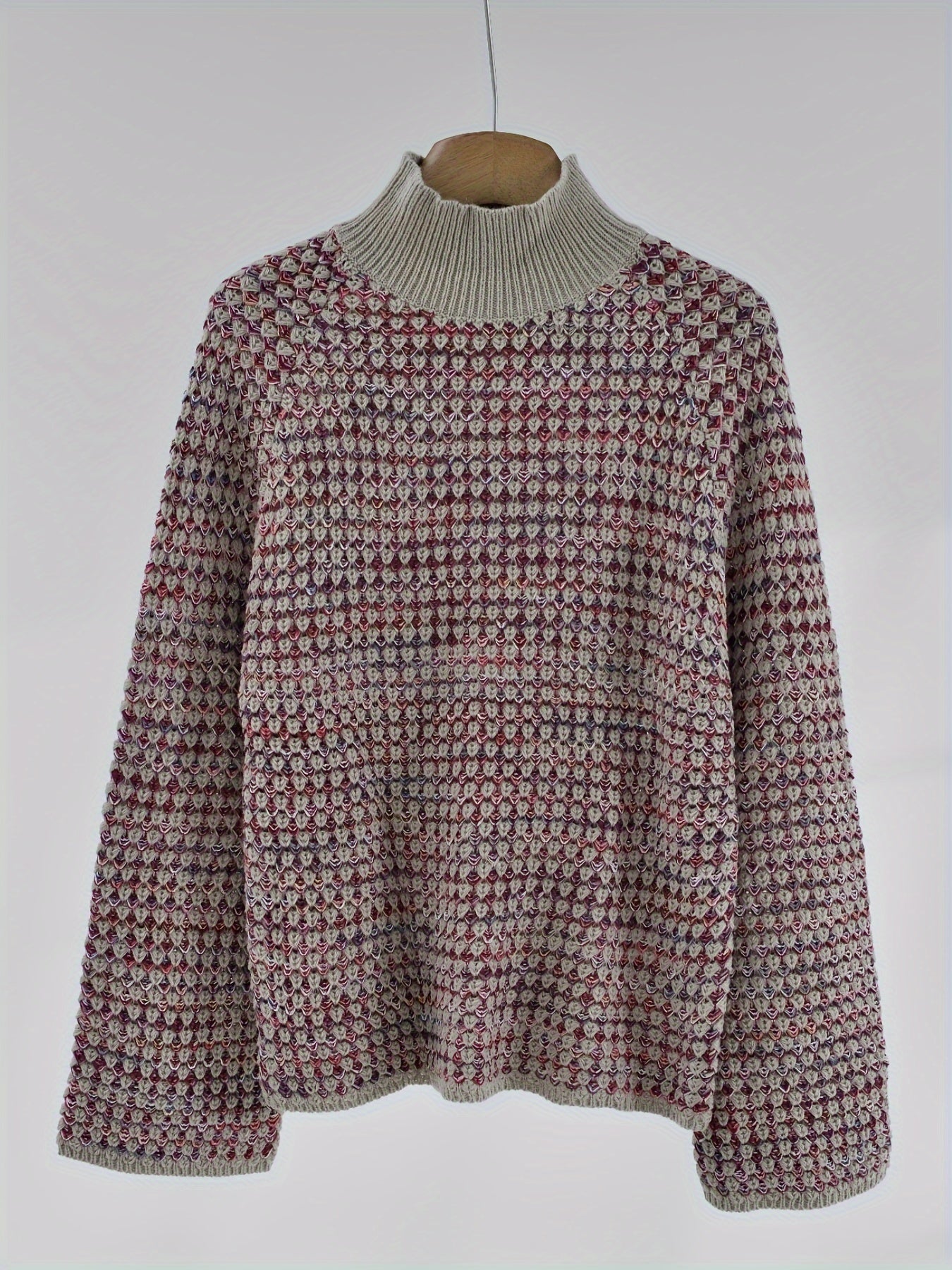 Carina Trui | Dames Herfst Gebreide Trui met Structuur