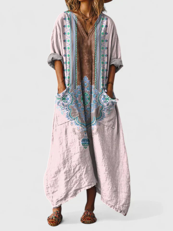 Dames Elegante Maxi Jurk Verfijnde Stijl