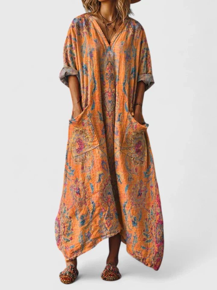 Dames Elegante Maxi Jurk Verfijnde Stijl