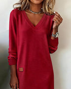Dames Comfortabele Midi Jurk