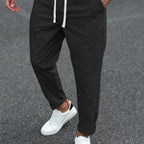 Heren Tapered Comfort Broek met Trekkoord Montarello