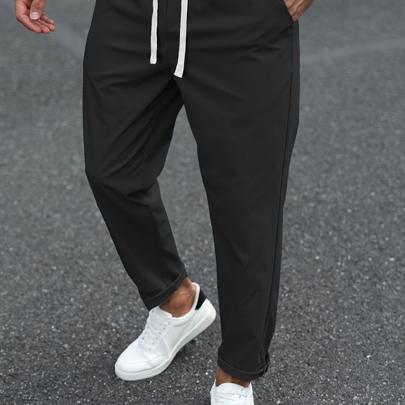 Heren Tapered Comfort Broek met Trekkoord Montarello