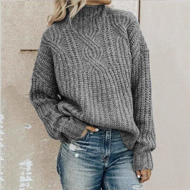 Sherri Jumper | Dames Winter Vintage Gebreide Kabel Jumper