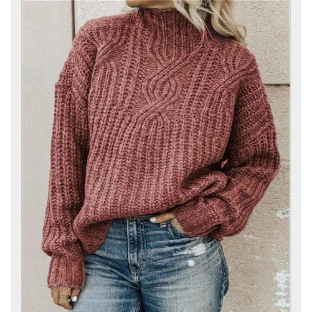 Sherri Jumper | Dames Winter Vintage Gebreide Kabel Jumper
