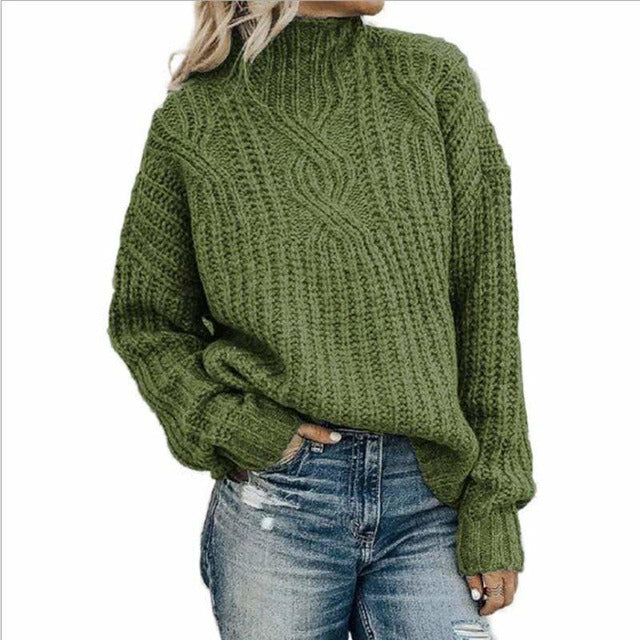 Sherri Jumper | Dames Winter Vintage Gebreide Kabel Jumper