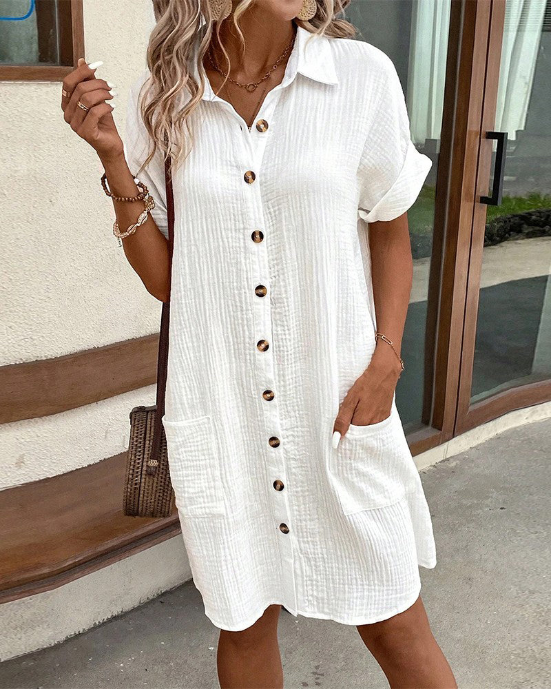 Dames Comfortabele Zomer Mini Jurk