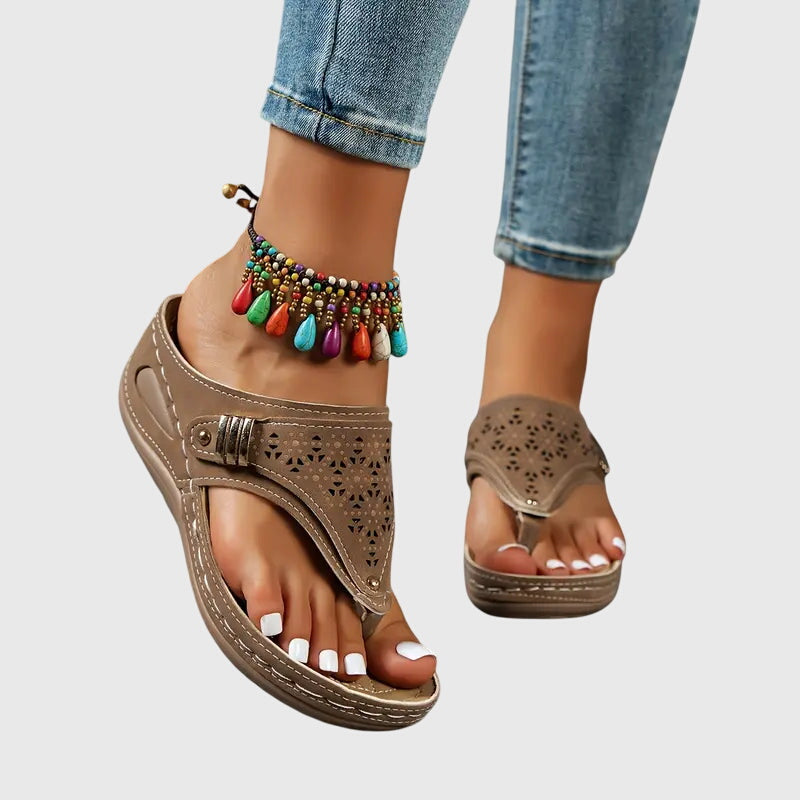 Dames Orthopedische Comfort Instap Sandalen