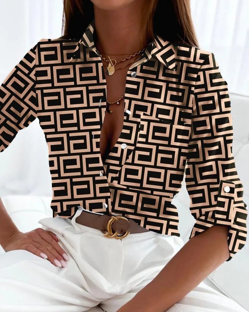 Sofie Blouse | Elegante Blouse met Print
