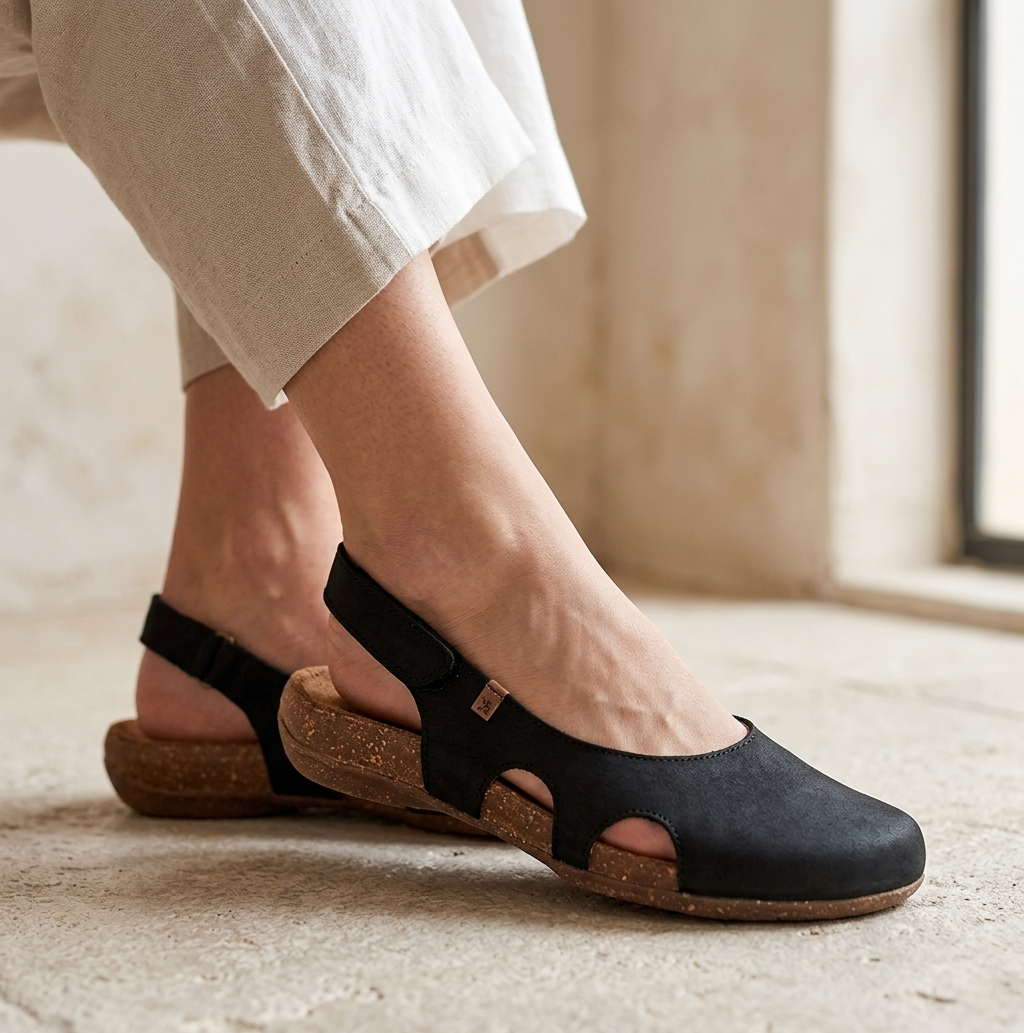 Women's Orthopedic Suede Sandals Closed Toe