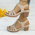 Dames Sandalen met Gesp en Verstelbare Bandjes