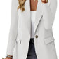 Felisbela Blazer | Casual Lange Mouw Blazer met Zakken - Carla Moda