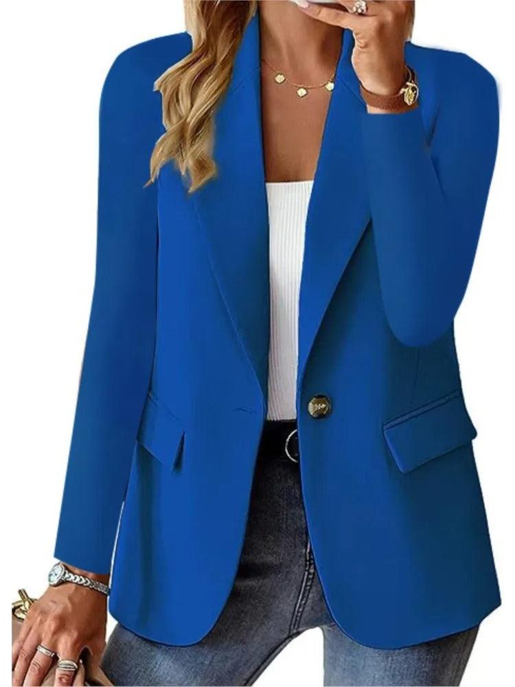 Felisbela Blazer | Casual Lange Mouw Blazer met Zakken - Carla Moda