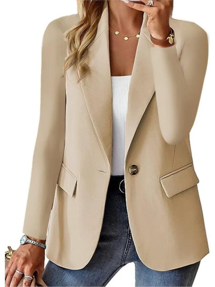 Felisbela Blazer | Casual Lange Mouw Blazer met Zakken - Carla Moda