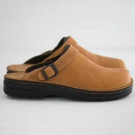 Fida Slippers | Leren Orthopedische Comfort Slippers - Carla Moda