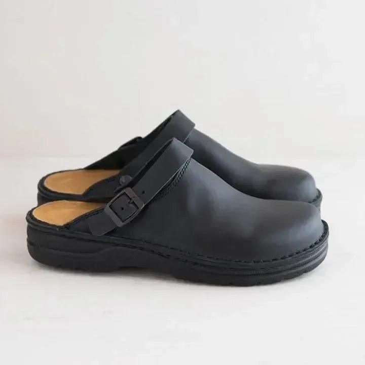Fida Slippers | Leren Orthopedische Comfort Slippers - Carla Moda