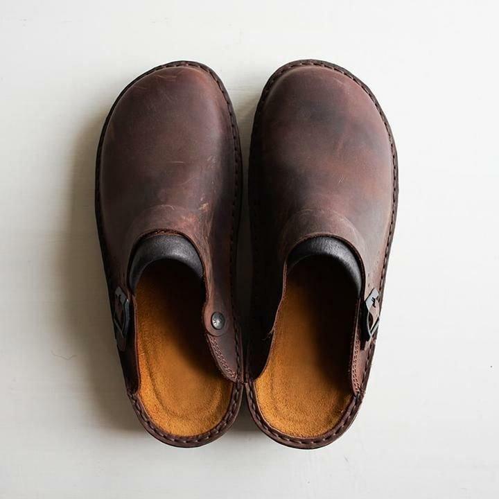 Fida Slippers | Leren Orthopedische Comfort Slippers - Carla Moda