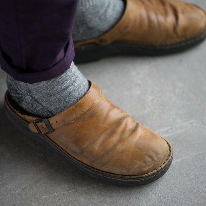 Fida Slippers | Leren Orthopedische Comfort Slippers - Carla Moda