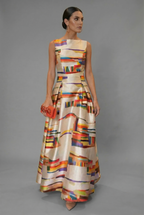 Women's Satin Sleeveless Maxi Dress