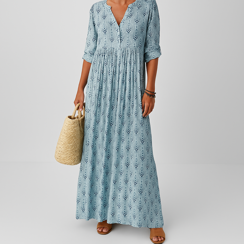Dames Maxi Jurk Bohemian Print