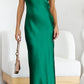 Grisel Jurk | Elegante Satijnen Off-Shoulder Jurk - Carla Moda