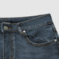 Belka Jeans | Midden taille Flamingo Geborduurde Jeans