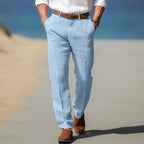 Men's Linen Trousers Summer Fit