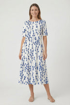 Dames Bloemenprint Zomer Midi Jurk