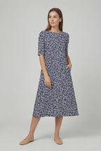 Dames Bloemenprint Zomer Midi Jurk