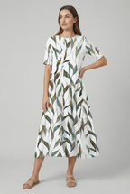 Dames Bloemenprint Zomer Midi Jurk