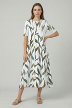 Dames Bloemenprint Zomer Midi Jurk