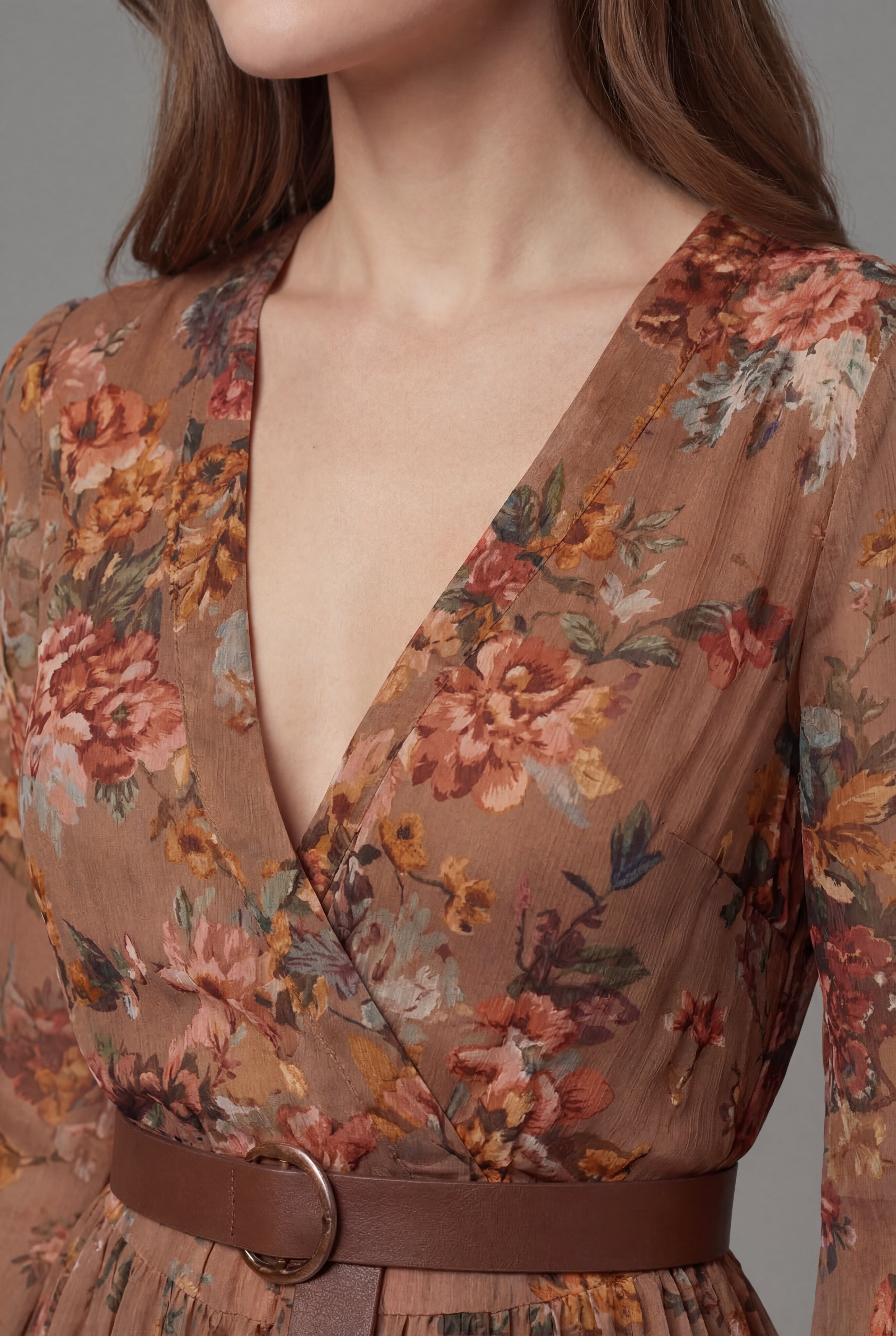 Dames Vintage Bohemian Bloemenprint Maxi Jurk