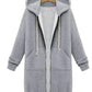 Rikelle Vest | Dames Lange Wollen Capuchon Vest