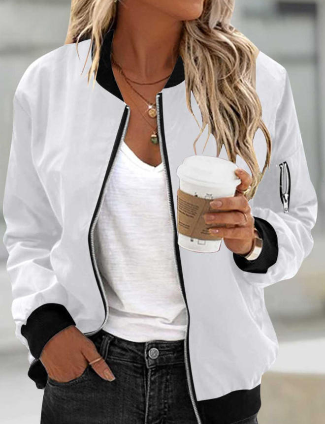 Withney Jas | Dames Herfst Klassieke Bomberjas