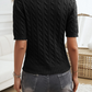 Wybia Top | Slim Fit V-hals Kabelgebreide Top