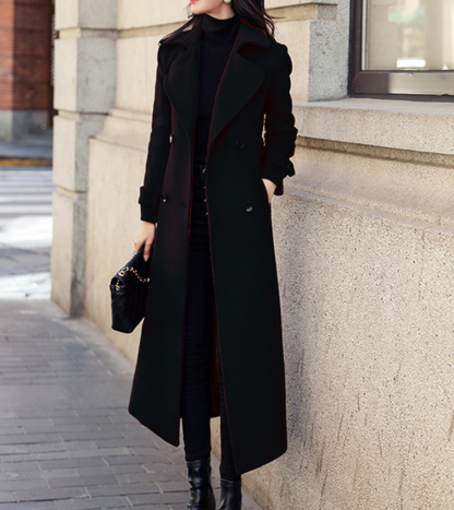 Brylee Coat | Dames Winter Lange Double-Breasted Coat