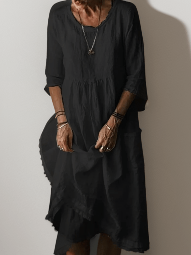 Dames Vloeiende Maxi Jurk Elegant