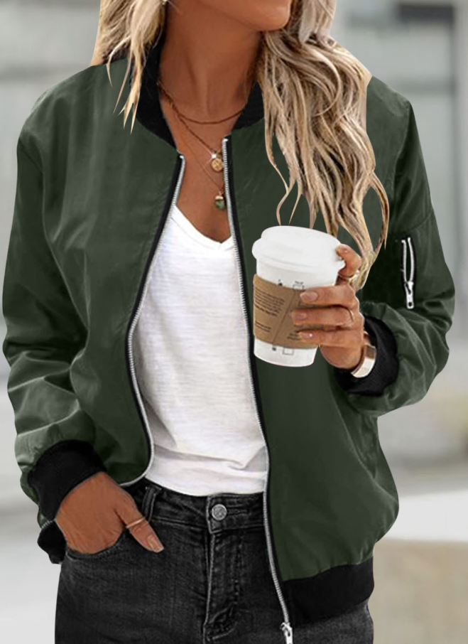 Withney Jas | Dames Herfst Klassieke Bomberjas