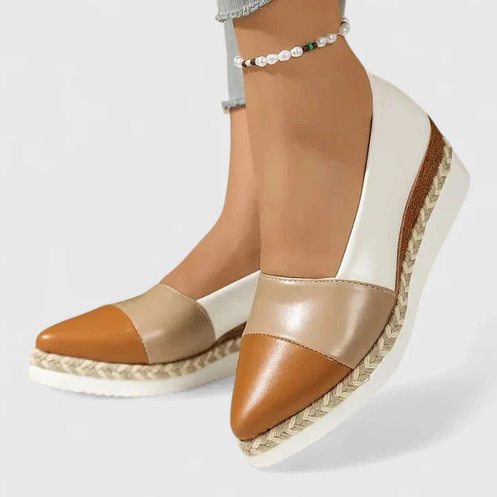 Dames Gesloten Instap Sleehak Sandalen
