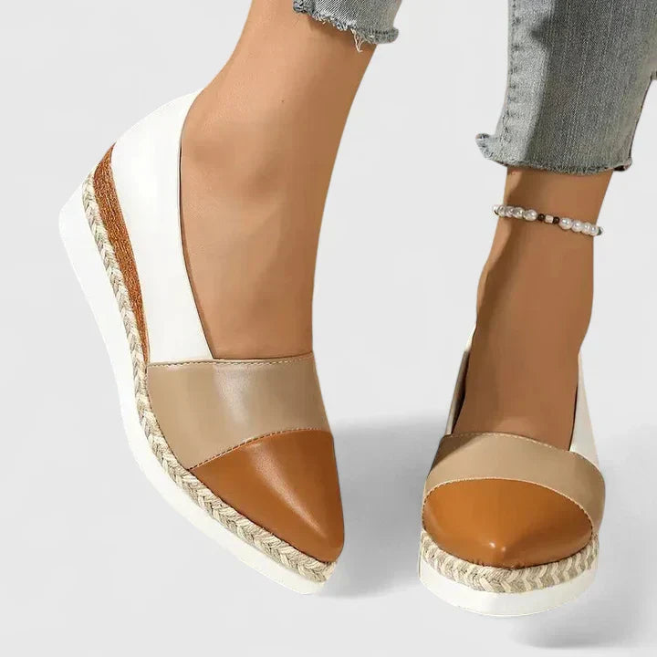 Dames Gesloten Instap Sleehak Sandalen