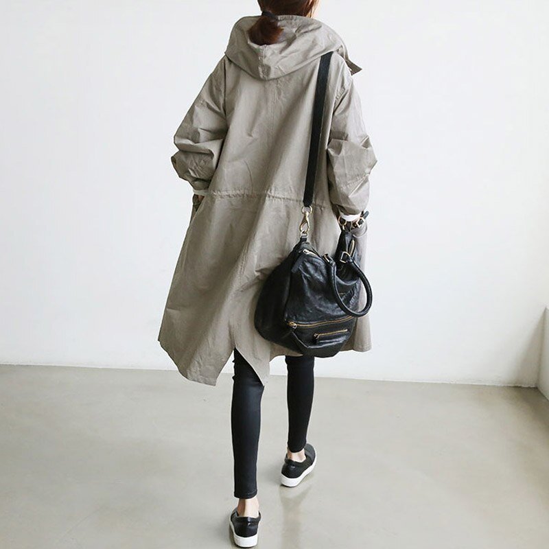 Alicia Jas | Dames Herfst Oversized Trenchcoat met Knopen