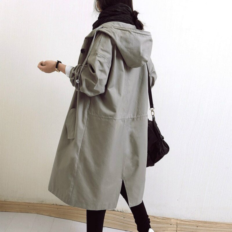 Alicia Jas | Dames Herfst Oversized Trenchcoat met Knopen
