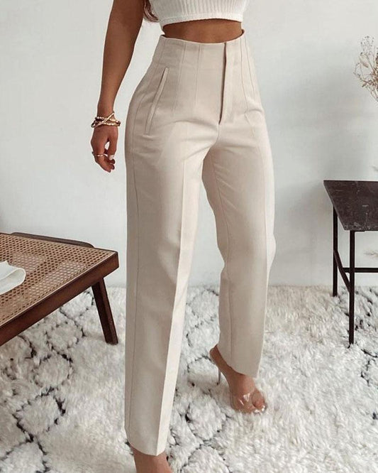 Amber Broek | Casual Rechte Broek
